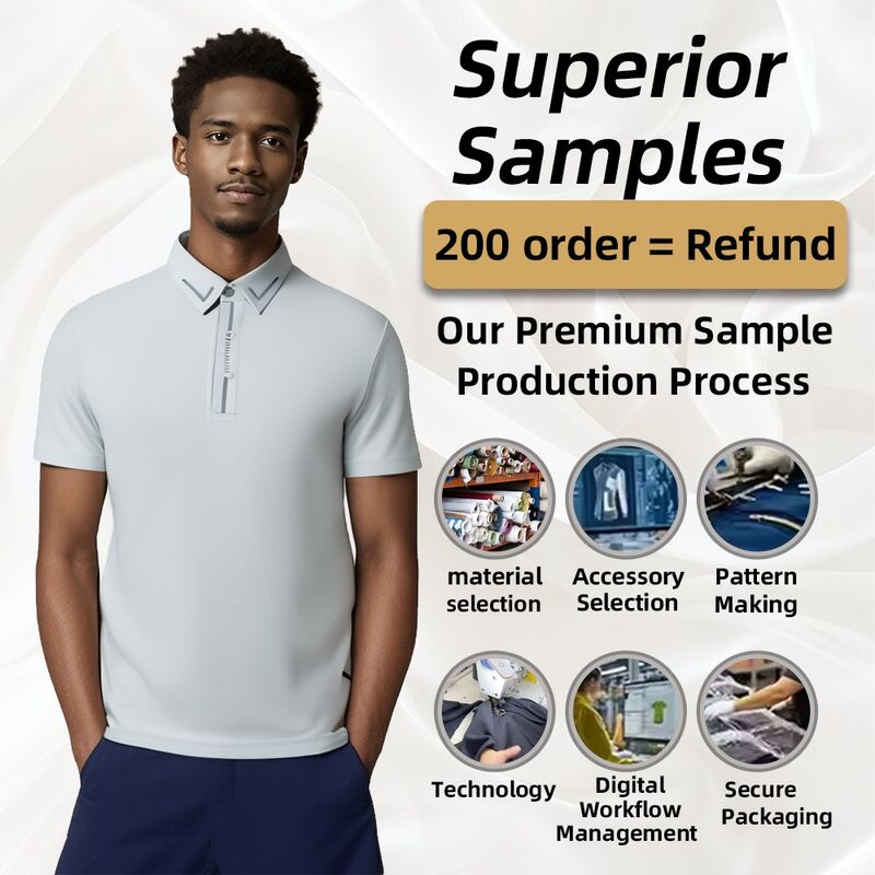 Özel Logo Tasarımı Dikişsiz ve Hızlı Kurutma Yüksek Kaliteli Beyaz Siyah Polo Tişörtleri Erkekler İçin