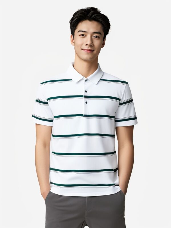Hızlı Nakliye Çizgili Büyük Boylu Polo Gömleği Yeni Moda Trendi Özel Polo Gömleği