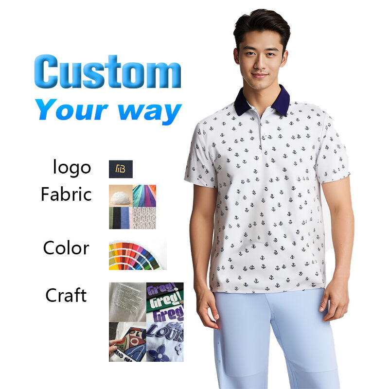 Erkek ve Kadın Polo Tişörtleri Kişiselleştirilmiş ve Baskılı Golf Polo İş Günlük Giyim ve Spor Takımları İçin Erkek Tişört Polo