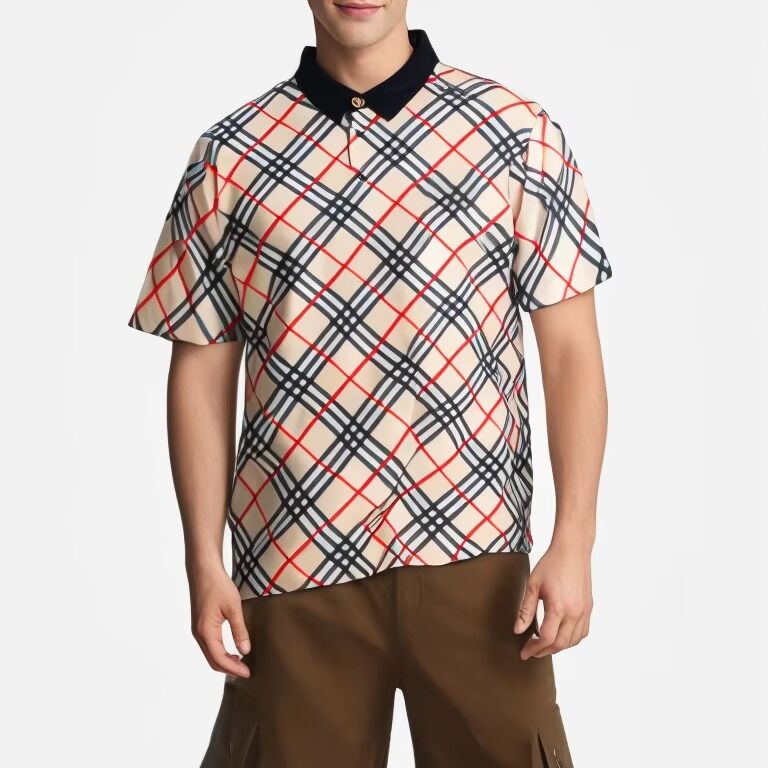 Giysiler Erkekler T-shirt Erkekler Pamuk Kısa kollu tişörtler Yaz Polo tişörtleri Erkekler