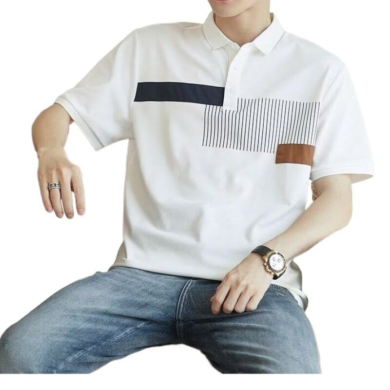 Özel Logo Polo gömleği için kısa kollu Golf Nefes Alıcı Hızlı Kuru Yapılmış Pamuk Katı Deseni Kuru Yaz Golf için