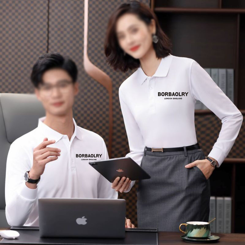 Özel Polo Gömlekleri Uzun Kollu Baskılı Logo nakış Polo Tişört Pamuk Boş Erkek Uzun Kollu Polo Tişörtleri