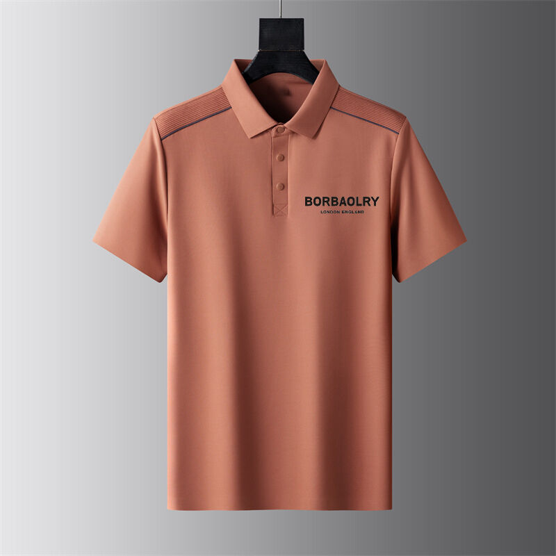 Yazlık Kısa Kollu İş Polo Yaka Tişört Erkek Tişört İnce Yaka Yarım Kollu İş Günlük Trend