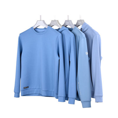 Full Sleeve Cotton Men'S Hoodies Sweatshirts Breathable with Crew Round Neck
